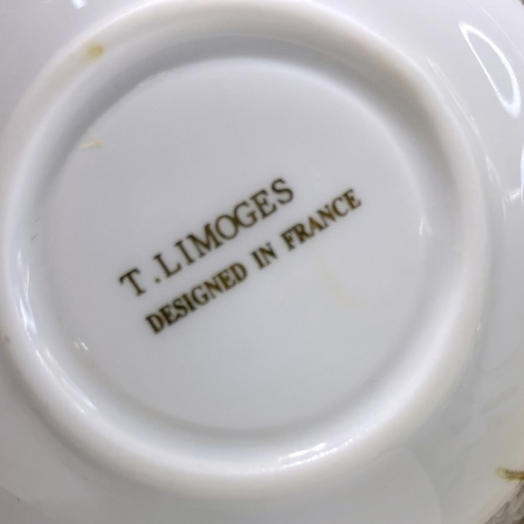 Vintage T. Limoges Casa Elite Miniature Porcelain Teacup & Saucer Sets x2 - Picture 4 of 12